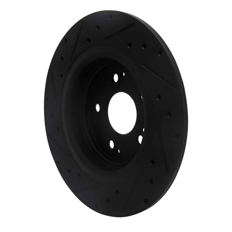 R1 Concepts — R1 17-20 Acura MDX Rear Right Drilled & Slotted Black Brake Rotor
R1 Brake Rotor Drill - view 4