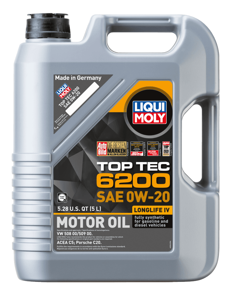 LIQUI MOLY — LIQUI MOLY 5L Top Tec 6200 Motor Oil SAE 0W20 - view 1