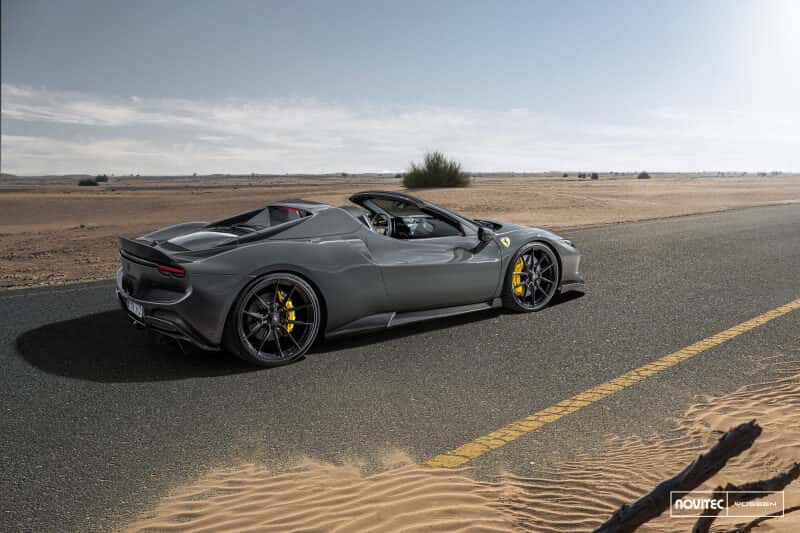 Vossen — Vossen x Novitec NF10 22x11.5in - 5x114.3 BP - ET29 - Gloss Black Ferrari 296 Rear Wheel - view 4