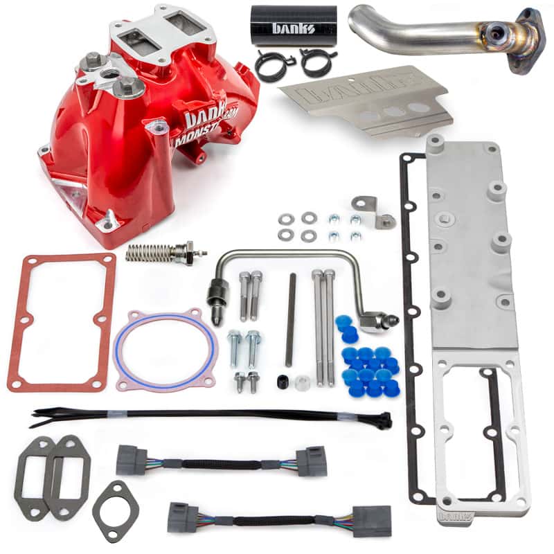 Banks Power — Banks Power 13-18 Dodge RAM 6.7L Monster-Ram Intake System W/Fuel Line-Chassis Cab Red
Monster-Ram Intake - view 4