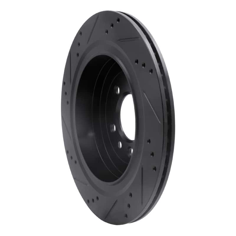 R1 Concepts — R1 05-16 Land Rover Discovery (Latin America) Rear Right Drilled & Slotted Black Brake Rotor
R1 Brake Rotor Drill - view 4