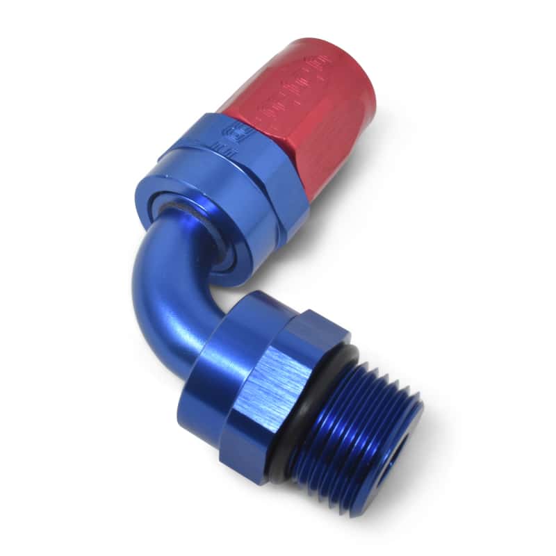 Russell — Russell Performance Hose End #8 Hose to #8 Radius Inlet Port 90 Deg Red/Blue
Hose Fitting - view 6