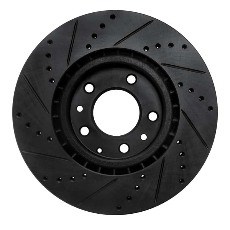 R1 Concepts — R1 04-08 Mazda RX-8 Front Right Drilled & Slotted Black Brake Rotor
R1 Brake Rotor Drill - view 5