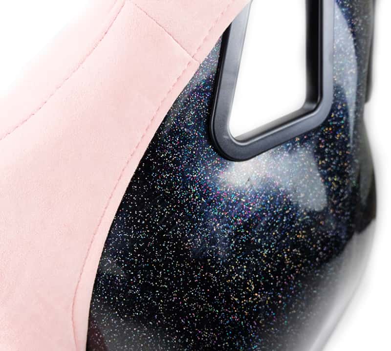 NRG — NRG FRP Bucket Seat Prisma Edition w/ Pearlized Back and Pink Alcantara (Medium) - view 9