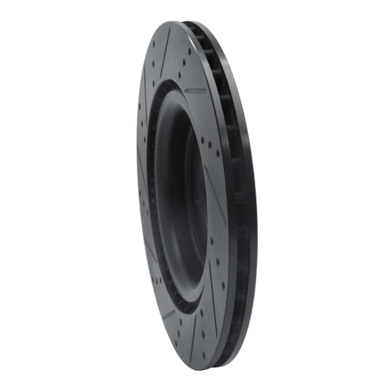 R1 Concepts — R1 14-24 Land Rover Range Rover Sport Rear Right Drilled & Slotted Black Brake Rotor
R1 Brake Rotor Drill - view 4