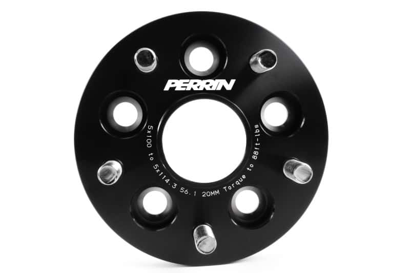 Perrin Performance — PERRIN Subaru/Toyota/Scion 20mm Wheel Adapter (Bolt-On Type) 5x100 to 5x114.3 w/56mm Hub - Pair
paPSP-WHL-220BK - view 3