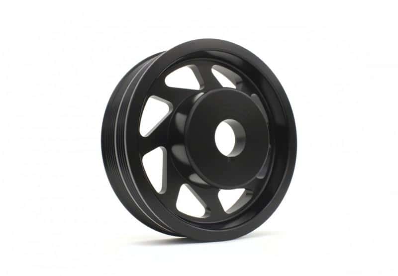 Perrin Performance — PERRIN 93-14 Subaru Impreza (Incl. 02-14 WRX) / 04-21 STI Lightened Crank Pulley - Black - view 2