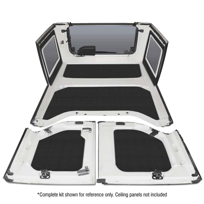 DEI — DEI 11-18 Jeep Wrangler JK 4-Door Boom Mat Rear Side Window Trim - 2 Piece - Black
Sound Dampening Kit - view 5
