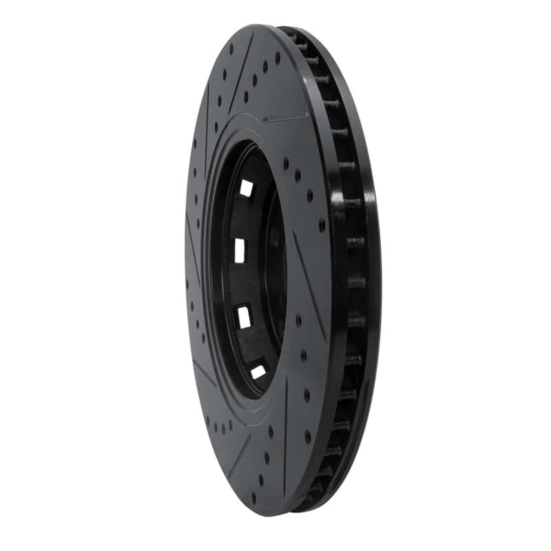 R1 Concepts — R1 09-15 Toyota Venza Front Right Drilled & Slotted Black Brake Rotor
R1 Brake Rotor Drill - view 4