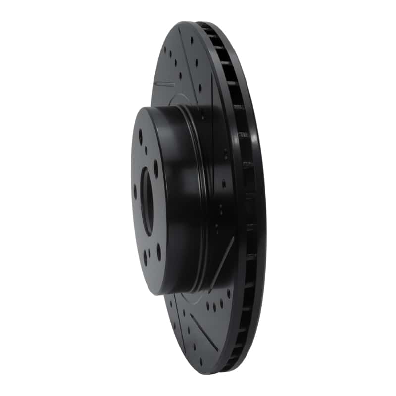 R1 Concepts — R1 86-92 Toyota Supra Front Right Drilled & Slotted Black Brake Rotor
R1 Brake Rotor Drill - view 2