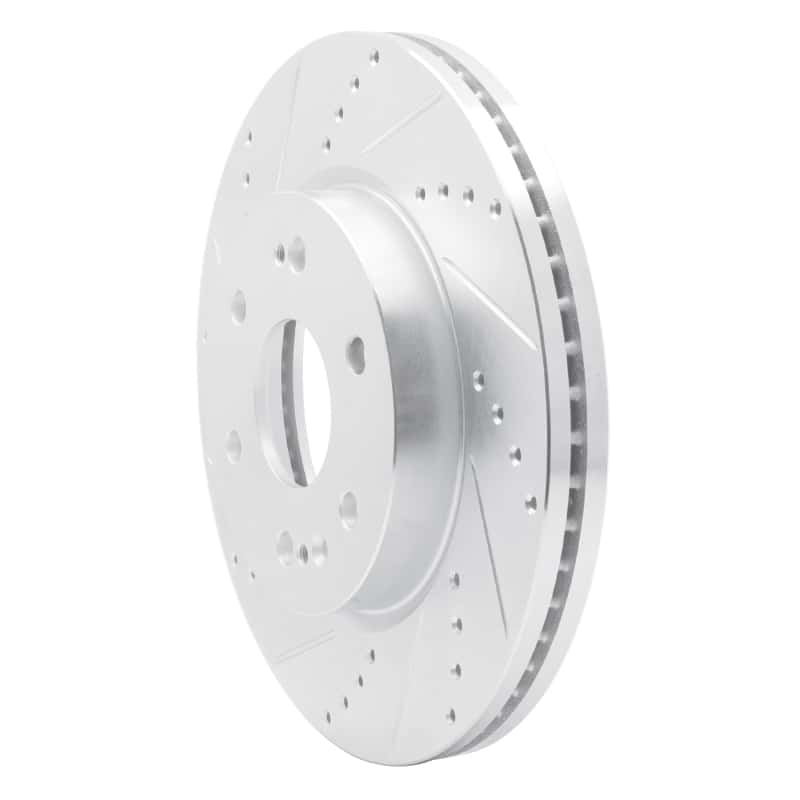R1 Concepts — R1 2019-2026 Cadillac Vistiq Front Left Drilled & Slotted Silver Brake Rotor
R1 Brake Rotor Drill - view 2