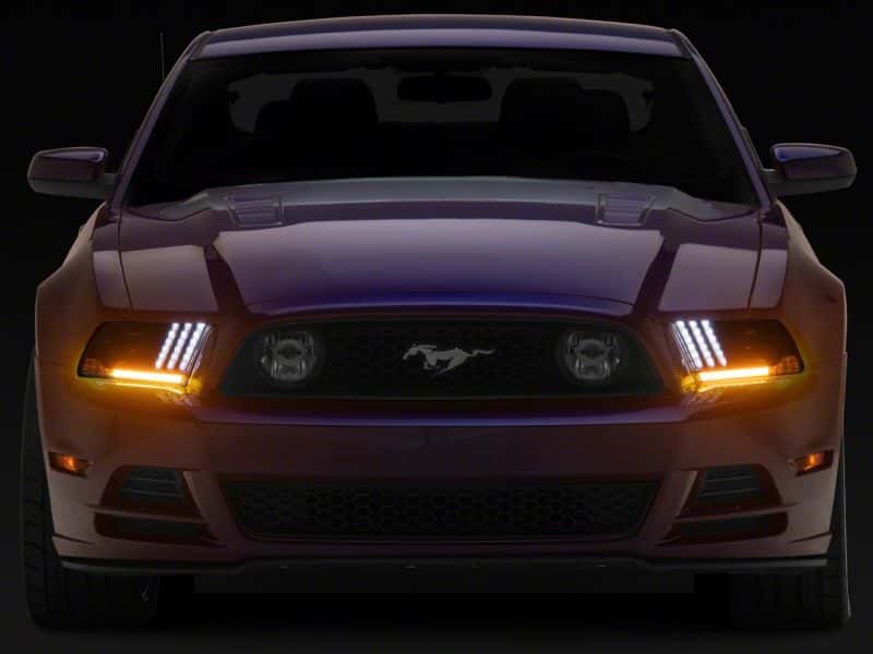 Raxiom — Raxiom 13-14 Ford Mustang LED Projector Headlights SEQL Turn Signals- Blk Housing (Clear Lens)
Headlights - view 3