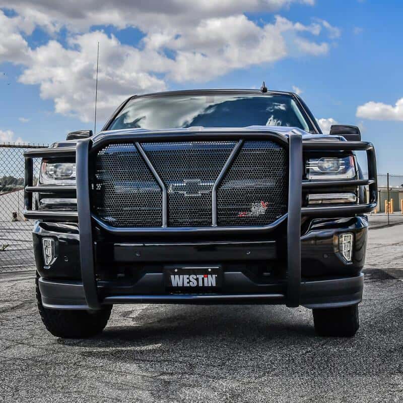 Westin — Westin 16-18 Chevrolet Silverado 1500 HDX Modular Grille Guard - Black
Grille Guard - view 2