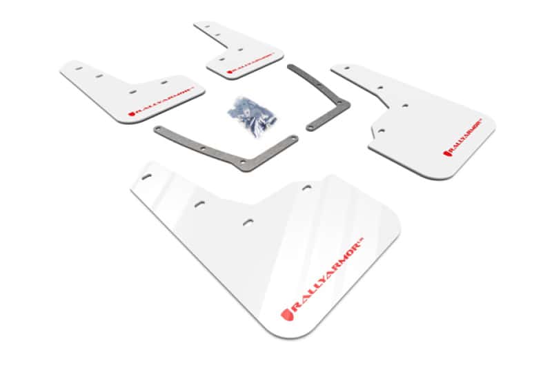 Rally Armor — Rally Armor 16-21 Honda Civic Si White UR Mud Flap w/Red Logo
Mud Flap - view 1