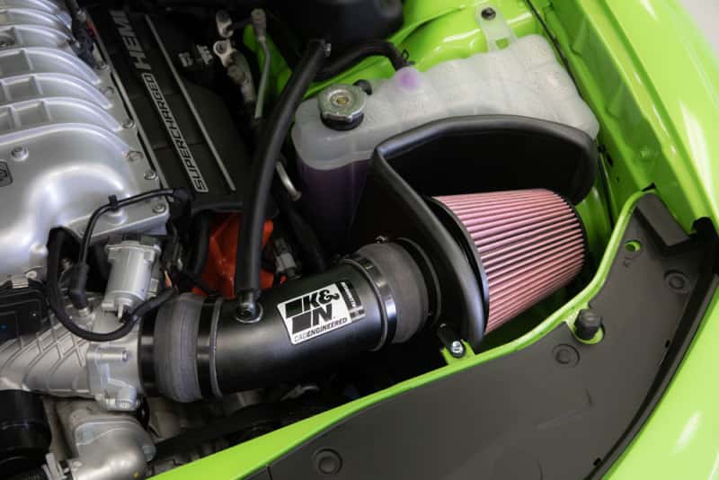 K&N Engineering — K&N 2017 Dodge Challenger Hellcat SC V8-6.2L F/l Typhoon Air Intake
Performance Air Inta
Air Intake System - view 12