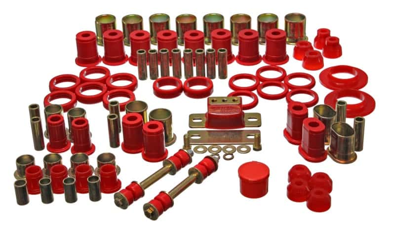 Energy Suspension — Energy Suspension 66-72 Oldsmobile Cutlass/442/F-85/Europa Red Hyper-flex Master Bushing Set
Master Bushing Kit - view 2