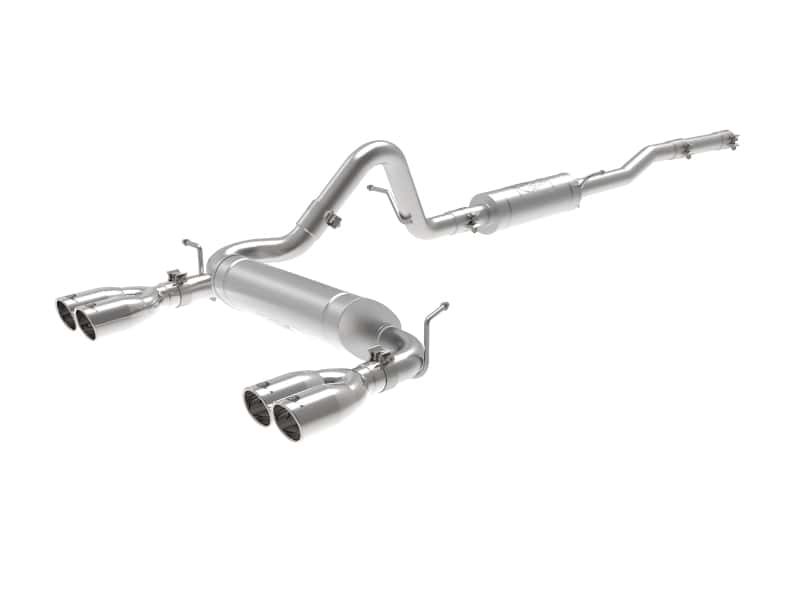 aFe — aFe Vulcan Series 2.5in 304SS Cat-Back Exhaust 07-18 Jeep Wrangler (JK) V6-3.6/3.8L w/ Polished Tips
Cat-Back Exhaust - view 1