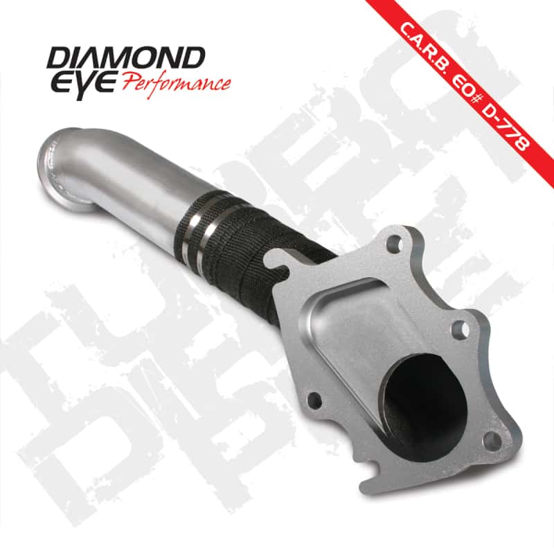 Diamond Eye Performance — Diamond Eye TURBO-DIRECT 3in AL CHEVY LB7 DURAMAX 01-04 5 BTWN TURBO & F PIPE TRANS DIPSTICK MOD REQ
TDP; 3in.; AL: CHV - view 2