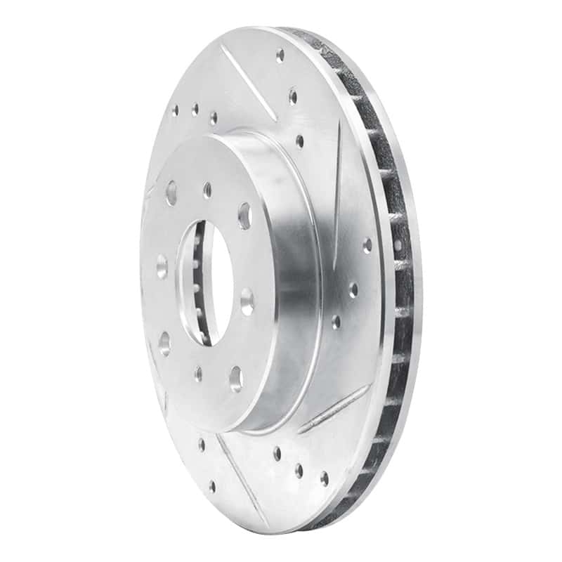 R1 Concepts — R1 92-96 Honda Prelude Front Right Drilled & Slotted Silver Brake Rotor
R1 Brake Rotor Drill - view 2