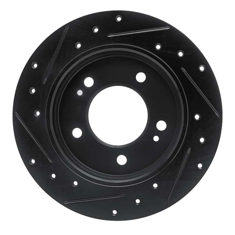 R1 Concepts — R1 17-25 Hyundai Elantra Rear Right Drilled & Slotted Black Brake Rotor
R1 Brake Rotor Drill - view 5