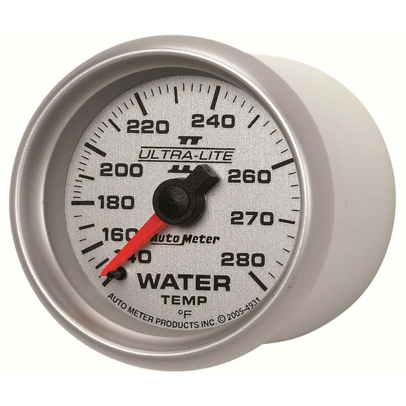 AutoMeter — Autometer Ultra-Lite II 52mm 140-280 Deg F Mechanical Water Temp Gauge
2-1/16" WATER TEMP, - view 8