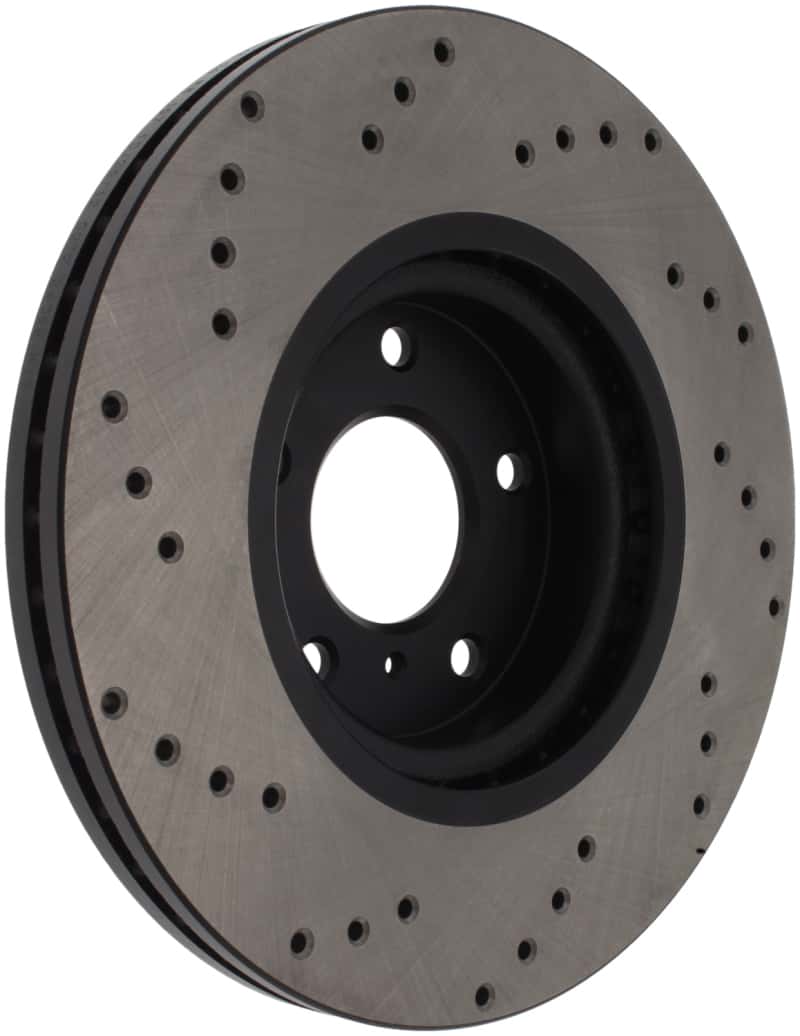 Stoptech — StopTech 08-09 Infiniti EX35 / 05-08 G35 / 09 G37 / 06-09 M35/M45 Drilled Left Front Rotor
Cross Drilled Rotor
Disc Brake Rotor - view 1