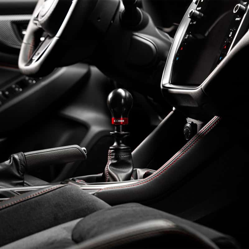 COBB — Cobb Subaru 6-Speed Weighted COBB Shift Knob - Black (Incl. Both Red + Blk Collars) - view 7