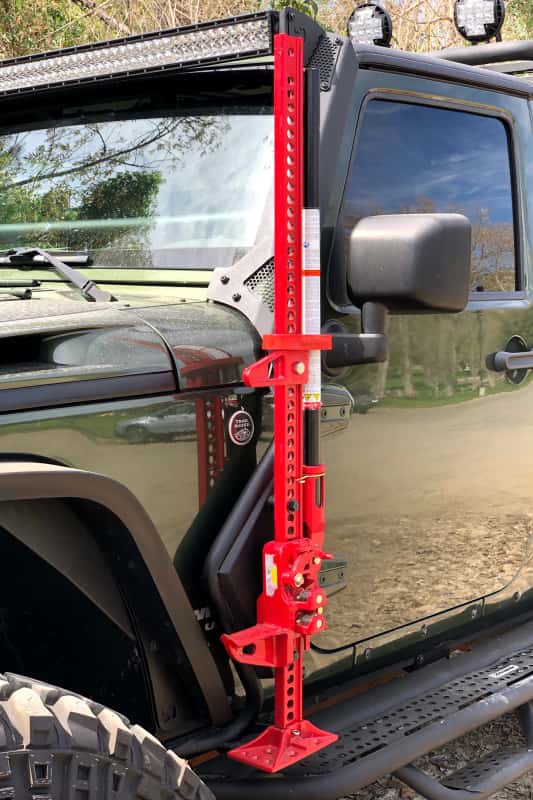 Go Rhino — Go Rhino 07-18 Jeep Wrangler JK/JKU Exterior Jack Mount
Jack Mount-Exterior - view 4