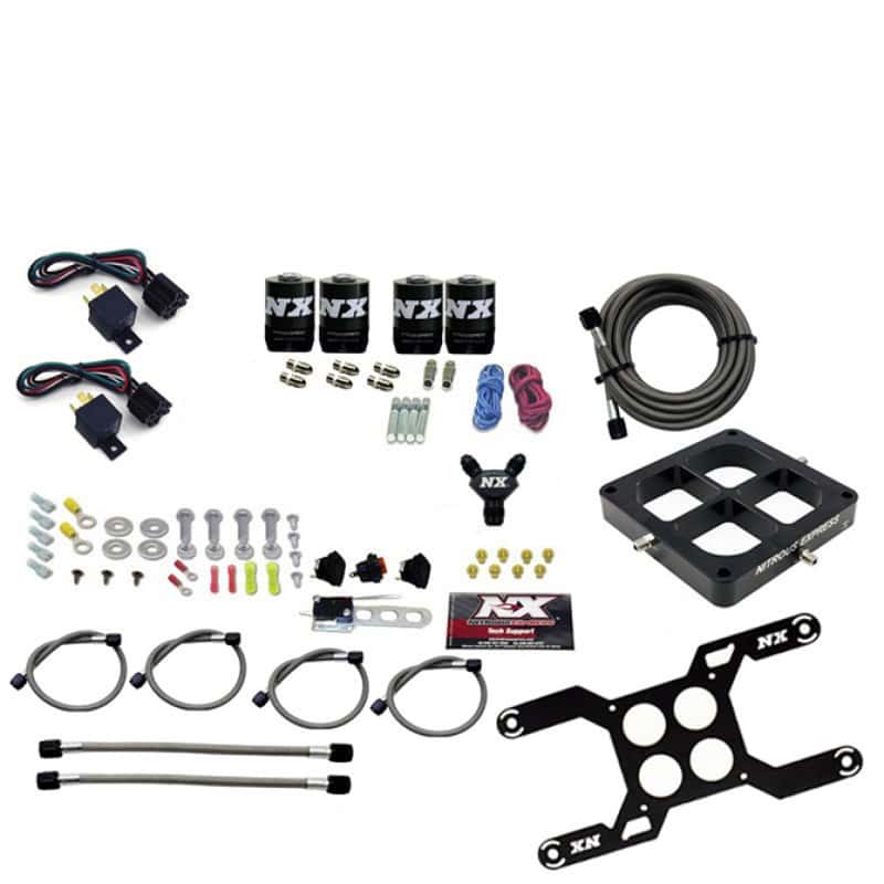 Nitrous Express — Nitrous Express Dry Quad Stage Billet Crossbar Plate System 100-2000hp (4500 Flange) w/o Bottle
Injection System Kit - view 1