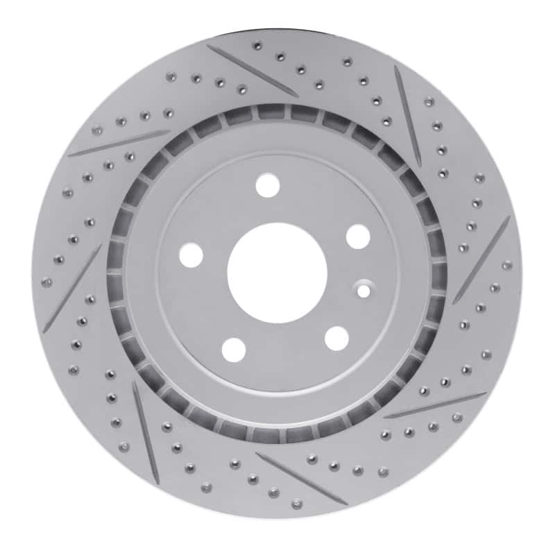 R1 Concepts — R1 16-24 Cadillac Ats Rear Right Drilled & Slotted Geo-Carbon Rotor - view 1
