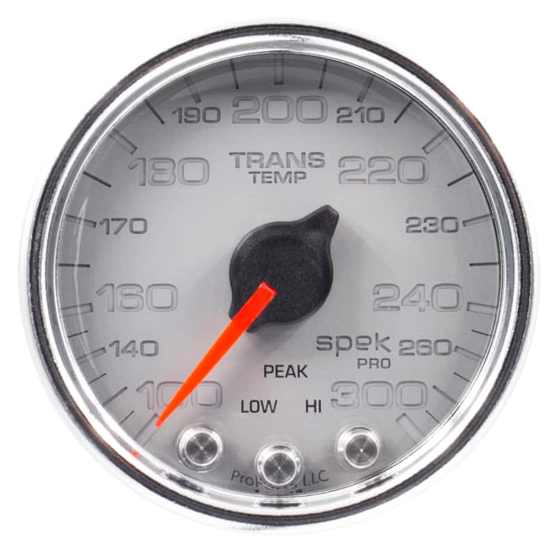 AutoMeter — Autometer Spek-Pro Gauge Trans Temp 2 1/16in 300f Stepper Motor W/Peak & Warn Slvr/Chrm
GA 2" TRNST SCC SPEK - view 4