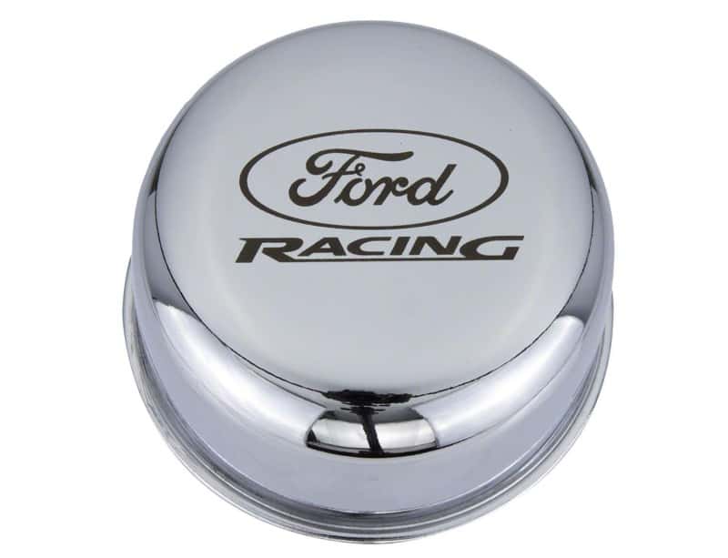 Ford Racing — Ford Racing Chrome Breather Cap W/ Ford Racing Logo - view 4