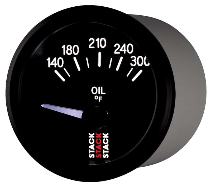 AutoMeter — Autometer Stack 52mm 140-300 Deg F 1/8in NPTF Electric Oil Temp Gauge - Black
Ga OilT Elec Bk 300F - view 3