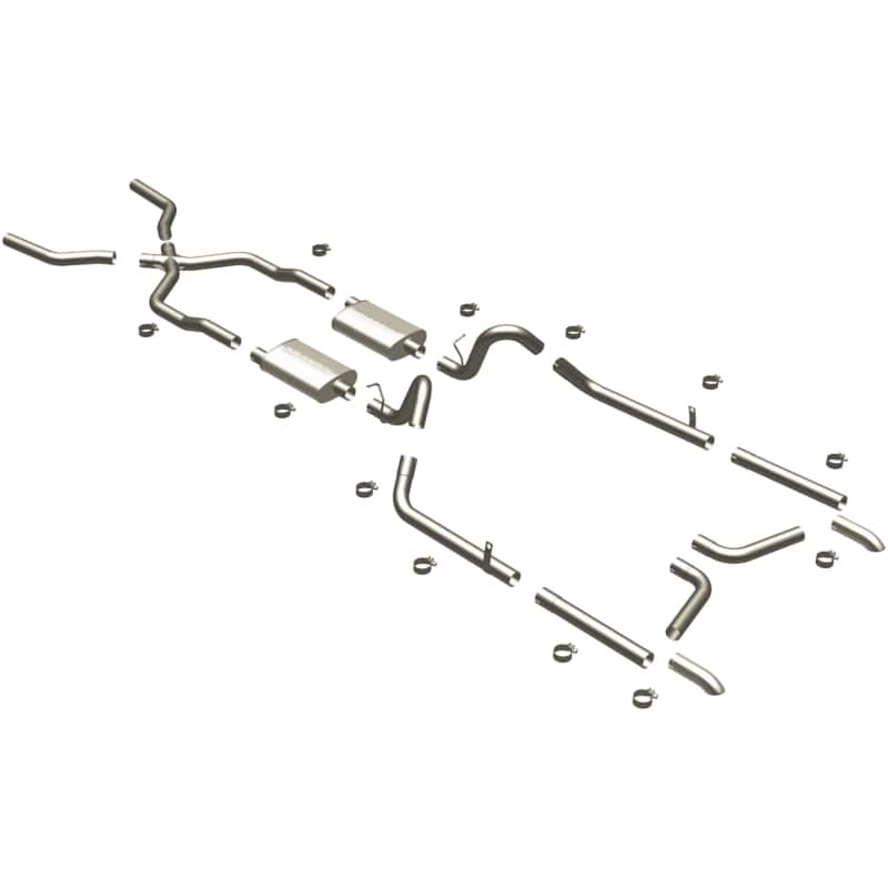 Magnaflow — MagnaFlow Sys C/B 55-57 Chevy Bel-Air
Crossmember-Back
Cat-Back - view 2