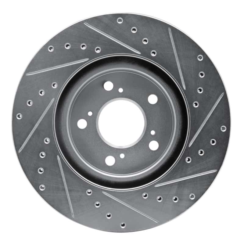 R1 Concepts — R1 05-12 Acura RL Front Left Drilled & Slotted Silver Brake Rotor
R1 Brake Rotor Drill - view 5
