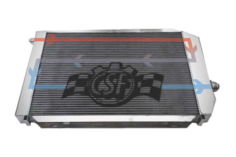 CSF — CSF BMW B58/B48 Front Mount Triple-Pass Heat Exchanger w/Rock Guard - Black
CSF Heat Exchanger
8131B
 - view 6