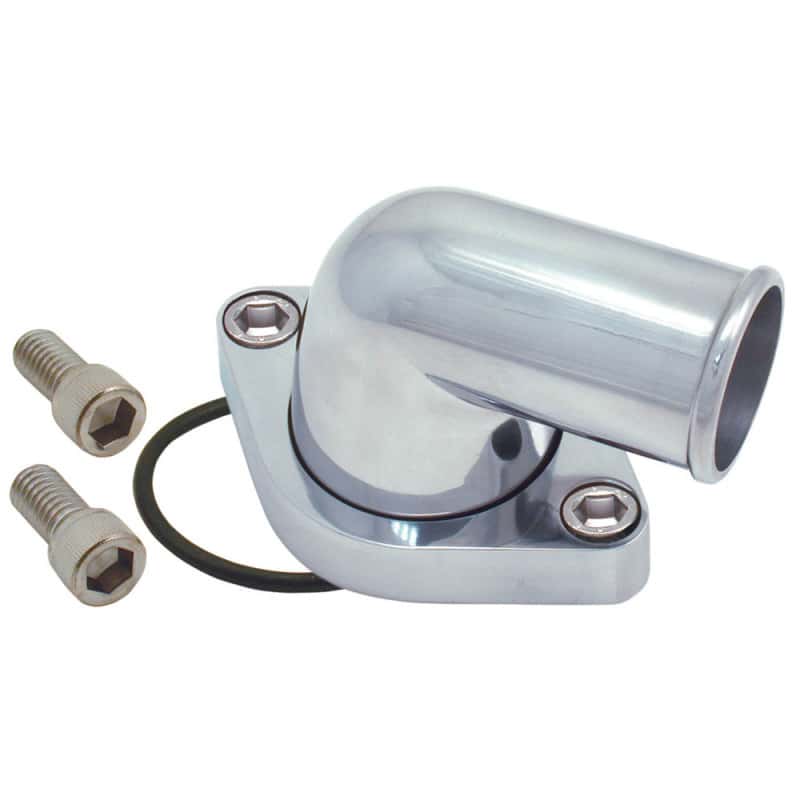 Spectre — Spectre Chevy 90 Degree Swivel Water Neck - Polished Aluminum - view 2