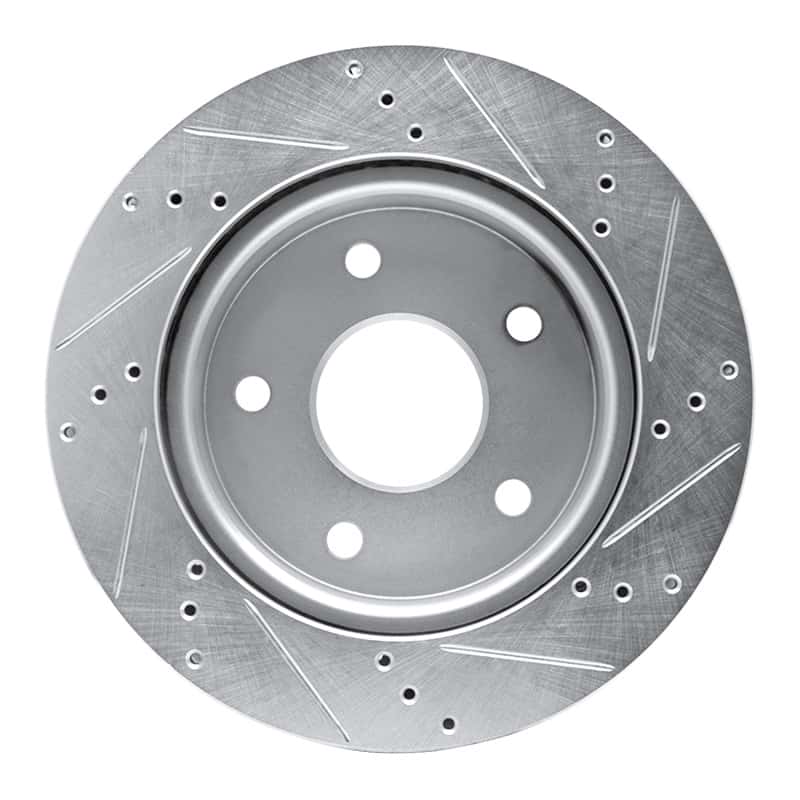 R1 Concepts — R1 05-11 Dodge Dakota 4WD Front Left Drilled & Slotted Silver Brake Rotor
R1 Brake Rotor Drill - view 5