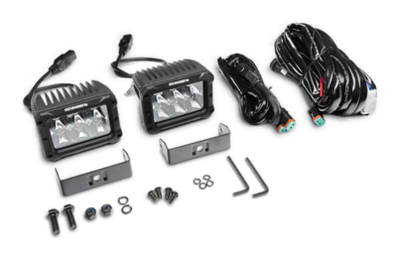 Go Rhino — Go Rhino Xplor Bright Series Rectangle LED Spot Light Kit (Surface/Thread Stud Mnt) 4x3 - Blk (Pair)
Bright-Two 4x3Lights - view 5