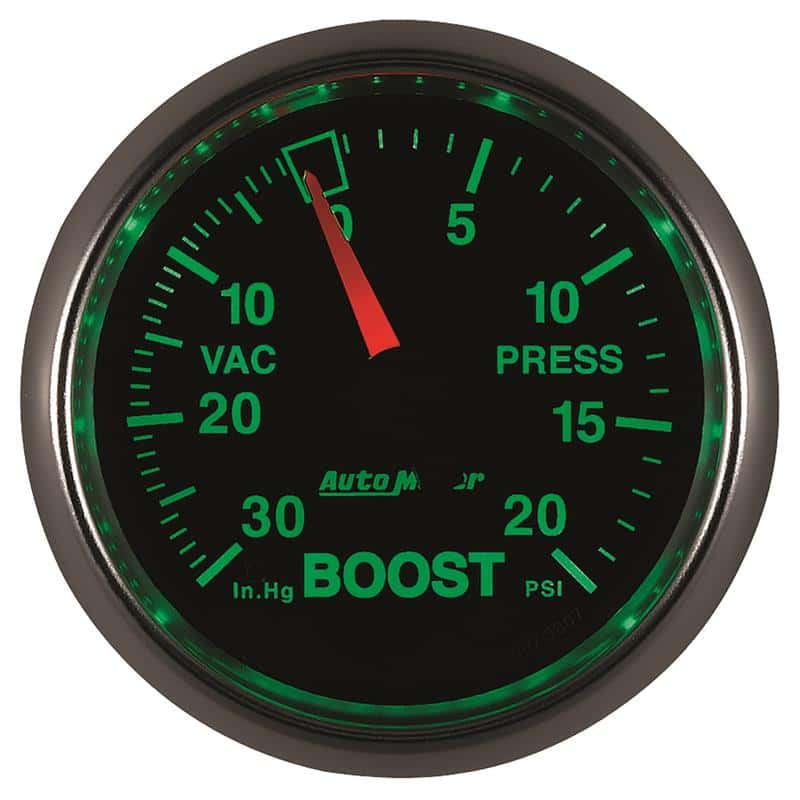 AutoMeter — Autometer GS 52mm 30 in Hg/20 psi Mechanical Vacuum/Boost Gauge
2-1/16" BOOST-VAC, 3 - view 5