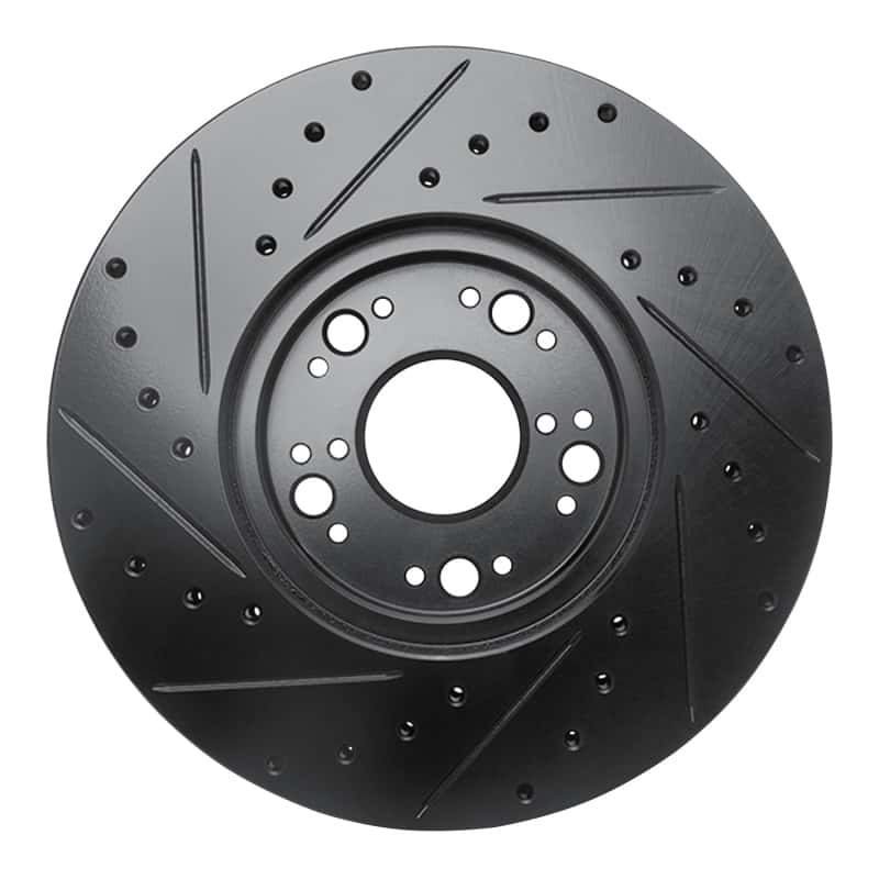 R1 Concepts — R1 92-10 Lexus LS400 Front Right Drilled & Slotted Black Brake Rotor
R1 Brake Rotor Drill - view 5