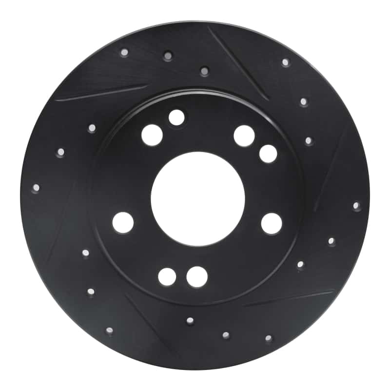 R1 Concepts — R1 83-89 Mercedes-Benz 190E Front Right Drilled & Slotted Black Brake Rotor
R1 Brake Rotor Drill - view 1