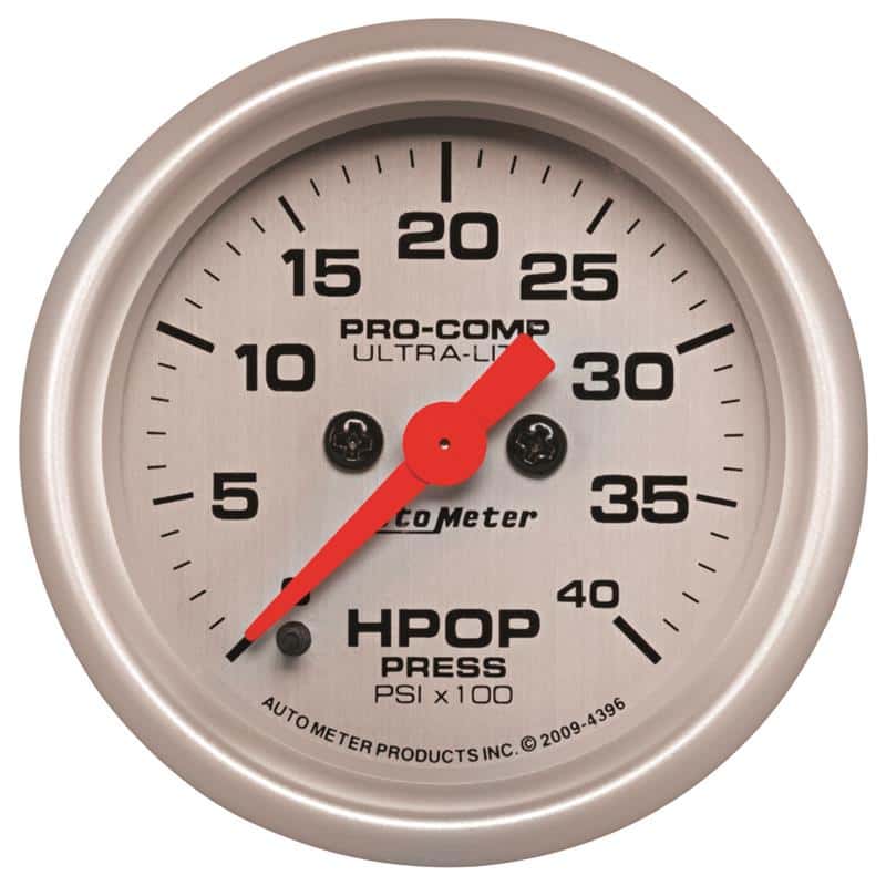 AutoMeter — Autometer Ultra-Lite 2 1/16in Electrical 0-4000 PSI High Press Oil Pressure Gauge 94-07 Ford 7.3L
2" HPOP PRESS, 0-4K - view 2