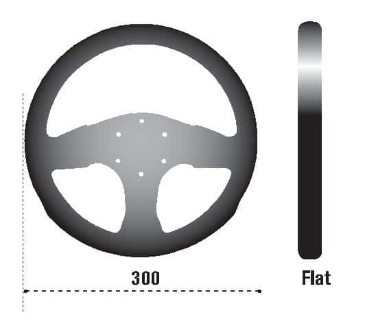 SPARCO — Sparco Steering Wheel 300 Suede Black - view 3