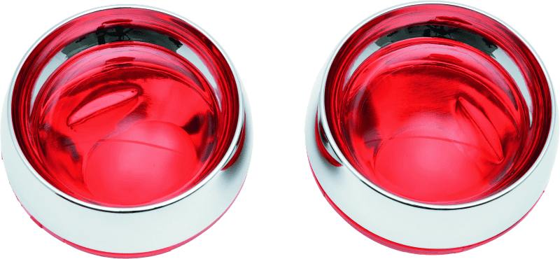 Kuryakyn — Kuryakyn Deep Dish Bezels With Red Lenses - view 1