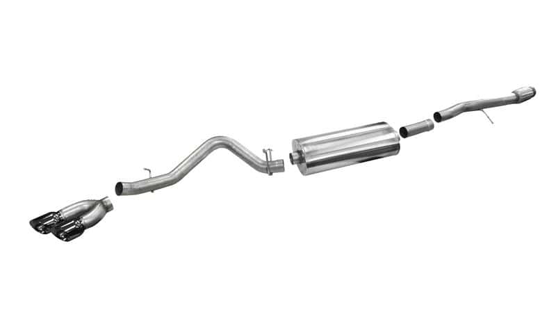 CORSA Performance — Corsa 2014-19 Sierra/Silverado 1500 Crew/Dbl / Short/Std. Bed 6.2L V8 Black Sport Single SideCB Exht
Exhaust - view 2