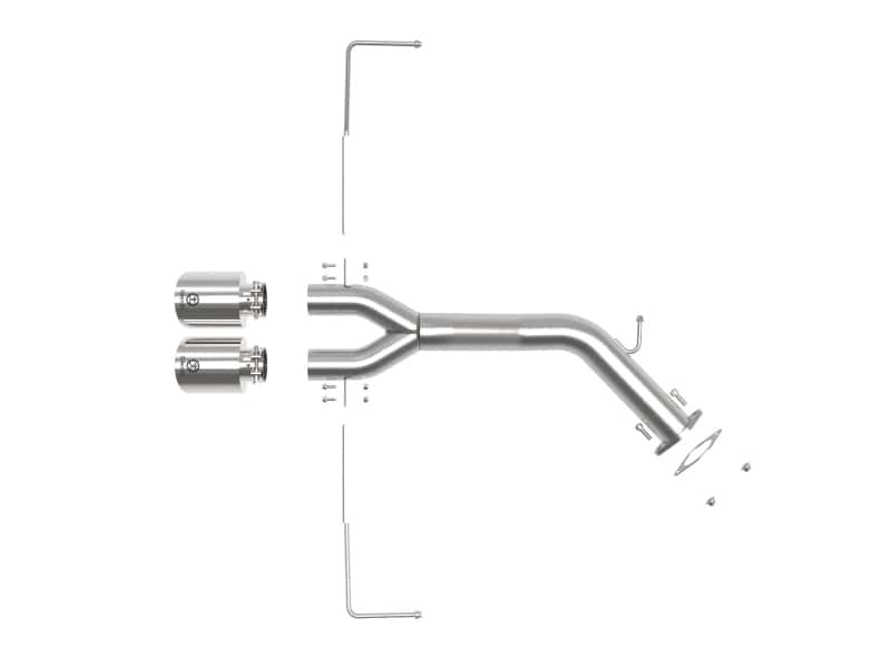 aFe — aFe Takeda 3in-2.5in 304 SS Axle-Back Exhaust w/Polished Tip 19-20 Hyundai Veloster I4-1.6L(t)
Axle-Back Exhaust - view 4