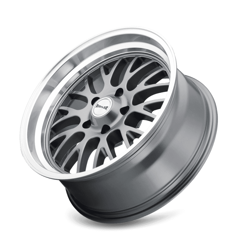 Ridler Wheels — Ridler 607 20x10 / 5x127 BP / 0mm Offset / 83.82mm Hub Gloss Grey Machined Wheel
RIDLER 607 - view 3