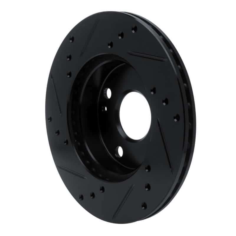 R1 Concepts — R1 90-93 Mazda Miata Front Right Drilled & Slotted Black Brake Rotor
R1 Brake Rotor Drill - view 4