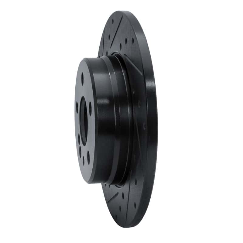 R1 Concepts — R1 91-99 Mercedes-Benz 300SE Rear Left Drilled & Slotted Black Brake Rotor
R1 Brake Rotor Drill - view 2